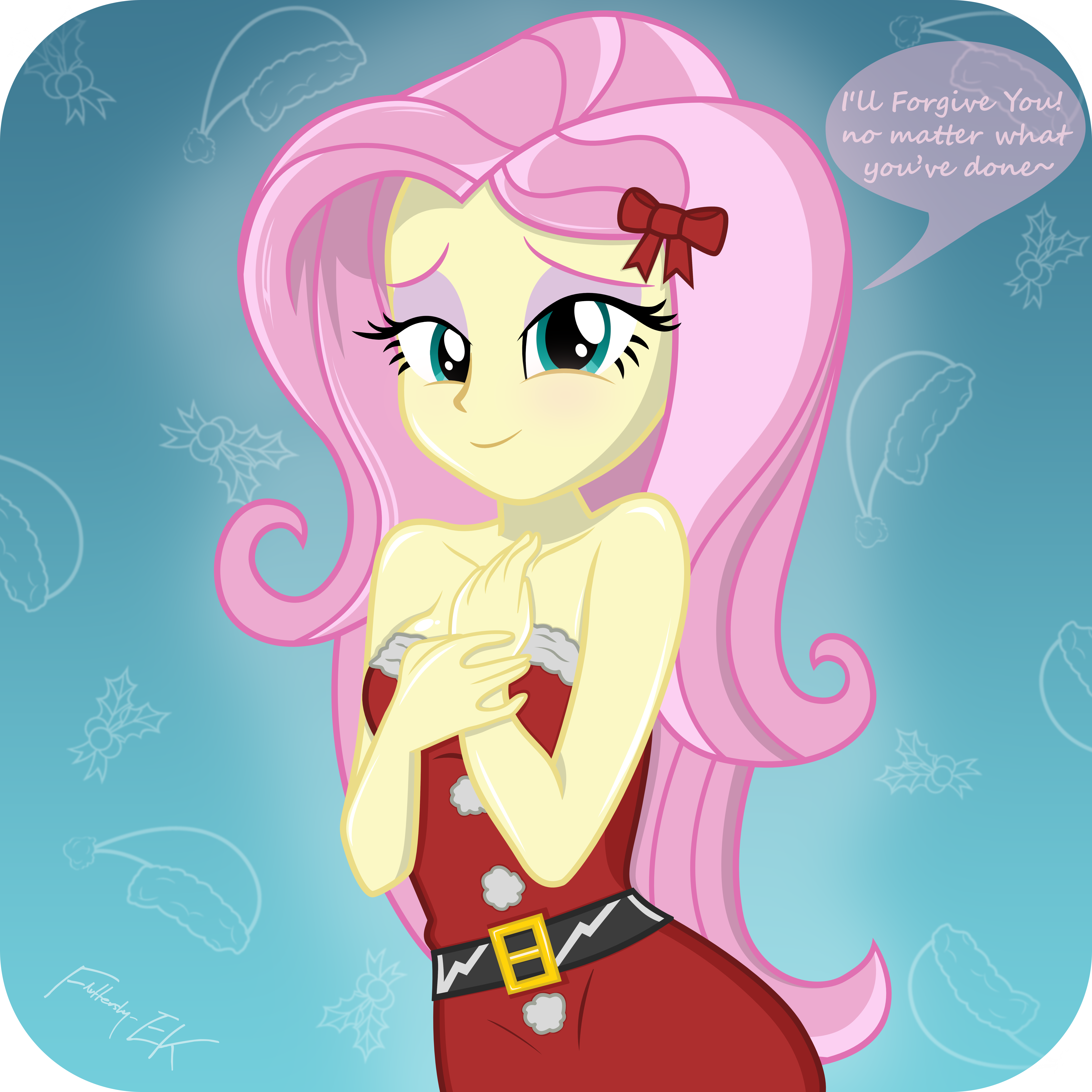 artist:fluttershy-ek, bare shoulders, beautiful